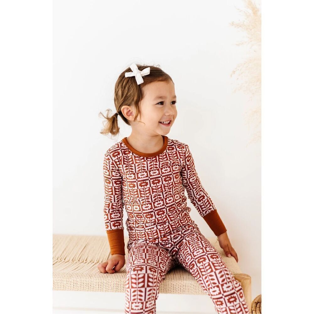 NWT Wild Woven Spiced Blooms Two-Piece Pajama Set - Modal like Bamboo